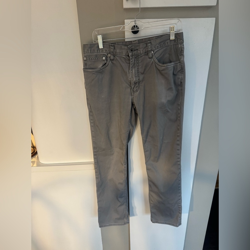 Polo Ralph Lauren Mens Gray Stretch Slim Straight Fit Jeans Size 32/30